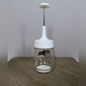 Vintage Gemco Glass Nut Chopper Grinder Nutcracker Kitchen Tool